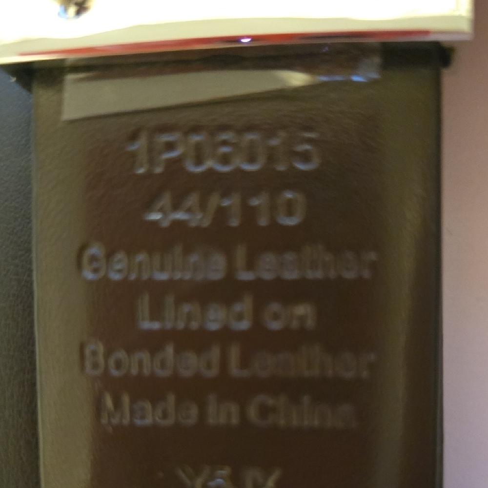 Perry Ellis Black Belt with Silver Buckle - Picture 3 of 4